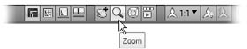 Placing the zoom window around the clip