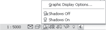 Graphic Display Options in the View Control bar