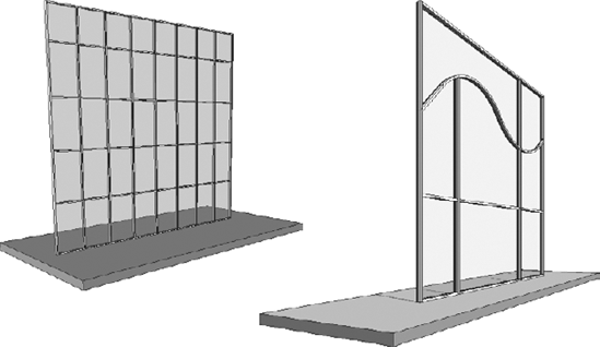 Curtain wall examples