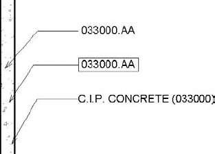 Note styles available in the default Revit keynote tag