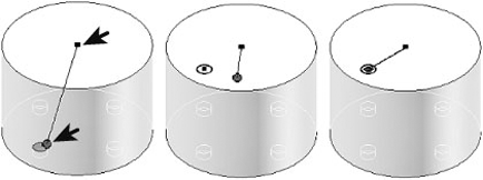 Autoprojecting a hole edge while sketching on the top face