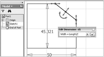 Referencing one parameter to another