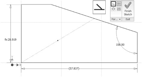 Placing a construction line