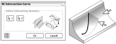 3D intersection curve