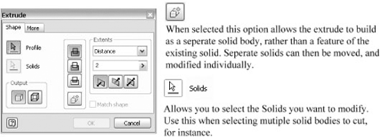 Multibody solid options