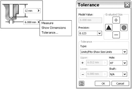 Tolerance settings