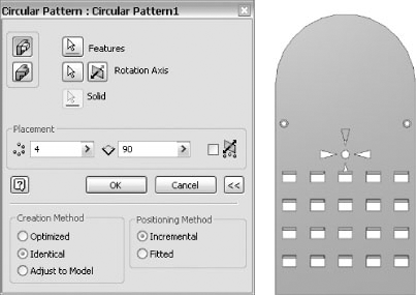 Creating a circular pattern