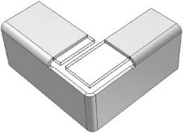 Corner seam feature, applying the No Overlap seam type