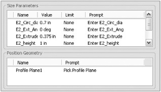 Parameters and prompts