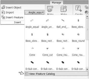 Accessing the iFeature catalog