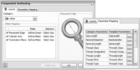 Component Authoring tabs