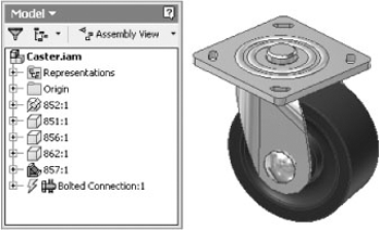 Caster wheel assembly