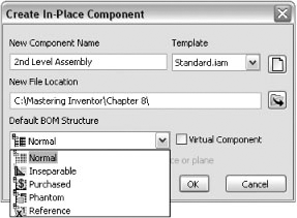 BOM structure options