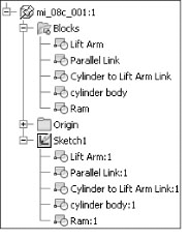 Blocks folder and blocks in the sketch