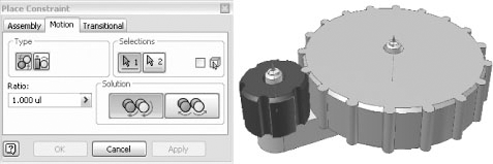 Rotational constraint options