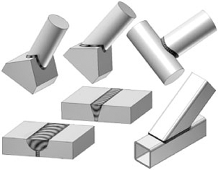 Groove weld examples