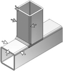 Generating the fillet weld bead