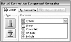 Placement options in a bolted connection