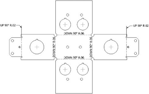 Bend notes in flat pattern view