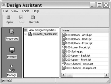 Design Assistant dialog box