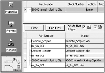 Using the Find Files function