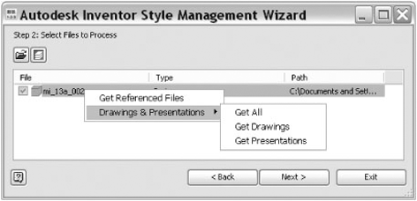 Selecting files to process