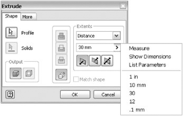 Measure tool and feature parameters