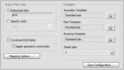 More import destination options