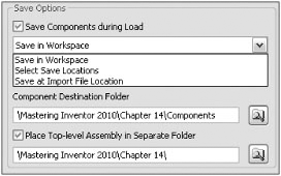 Import save options