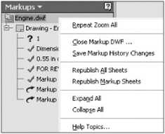 Saving and republishing markups