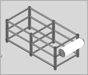 Conveyor frame with all frame members inserted