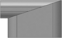 The standard miter joint has full-face contact.