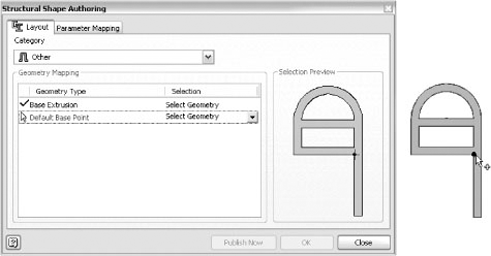 Selecting the default base point