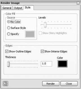 Illustration render type settings