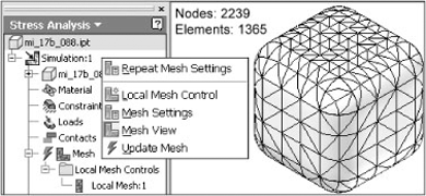 Updating a mesh