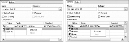 Creating pipe styles