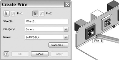 Placing a wire on pin 1