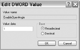 Setting Open Angle as the Flat Pattern Default