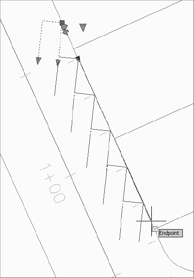 Completing the parking stall layout