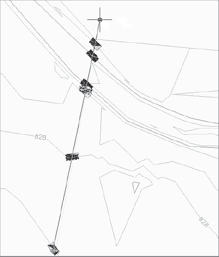 Dragging a contour label line to add more contour labels