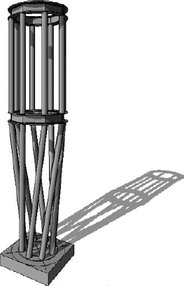 A structural cluster column created from a Generic Model template Courtesy of Ericksen Roed & Associates