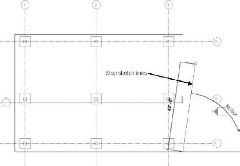 Sketching the slab-on-grade boundary