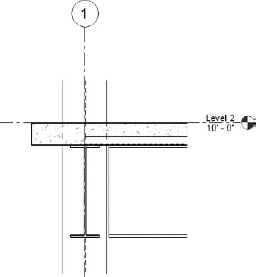 The edge of the deck is parallel to the deck flutes.