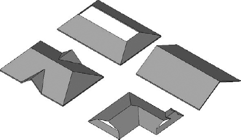 View of some typical roof types using the tools we've discussed so far