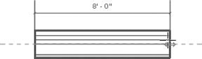 With the Wall Centerline option, the alignment line is located on the exact middle of the overall wall width.