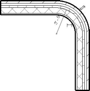 The fillet arc has been added to the walls.