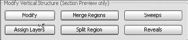 The Modify button allows you to access the vertical structures.