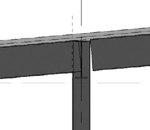 Extend the beam and add a reference plane.