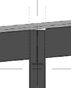 The final section with shaped girder ends