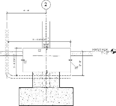 Masking region covering a portion of the detail